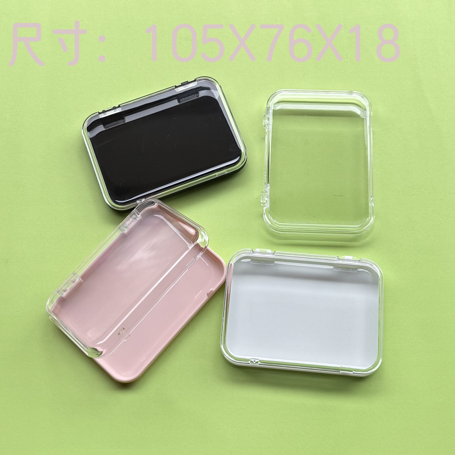 Wearable Nail Packaging Box, Transparent Plastic Handmade Storage Box, Dressing Table Manicure Box