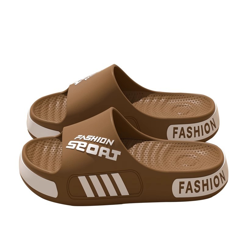 Plus Size Slippers for Men Summer Indoor Home 48 Non-Slip Wear-Resistant Bathroom Wear-Resistant 49 Outer Wear Gray Piggy Shoes for Men