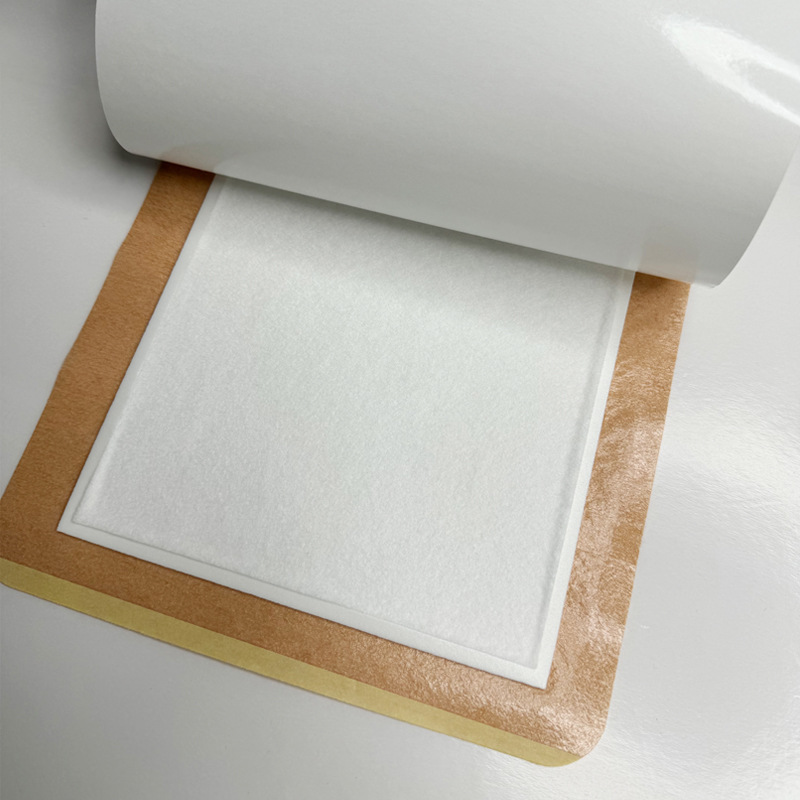 Skin color spunlace non-woven fabric with absorbent cotton core blank plaster acupuncture point navel sticker low sensitivity anti-seepage medicine mop strong viscosity