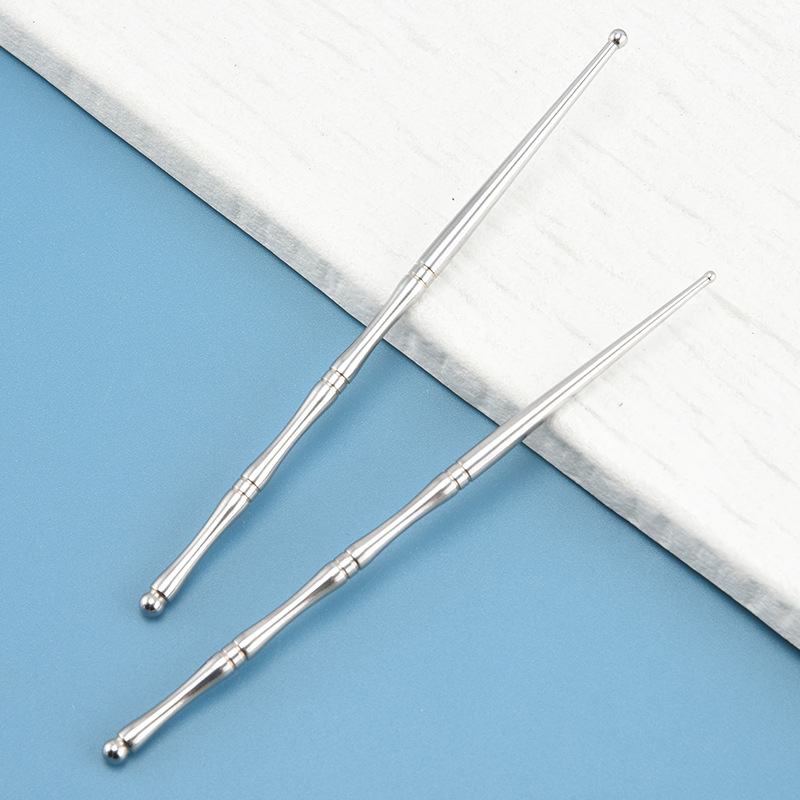 Ear Massage Meridian Dredging Beauty Acupuncture Point Pulling Stainless Steel Eye and Face Acupoint Probe Beauty Tool