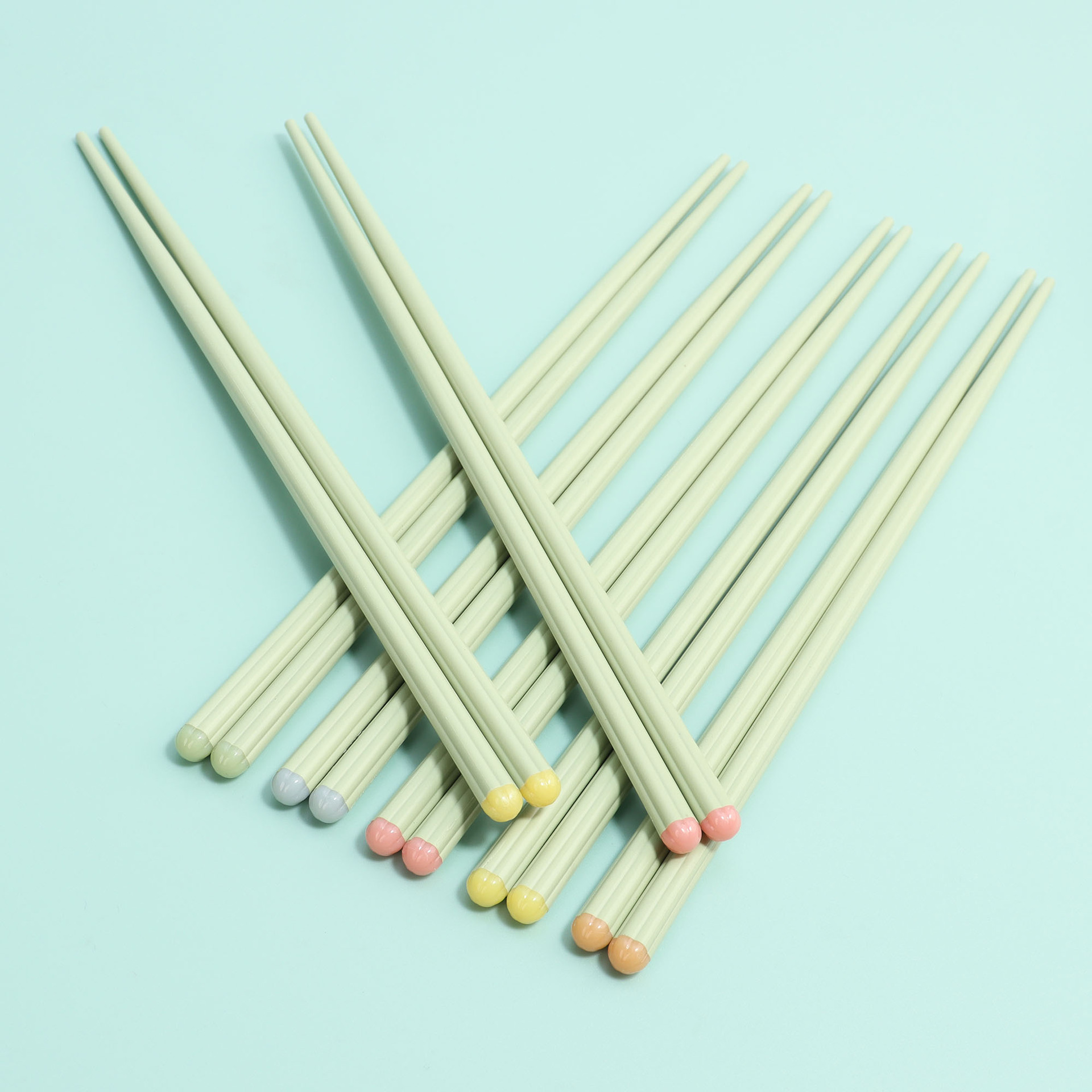 Household Alloy Chopsticks Simple Anti-slip Anti-mildew High Temperature Chopsticks Household One-person Chopsticks High-grade Non-deformation High Temperature Tableware