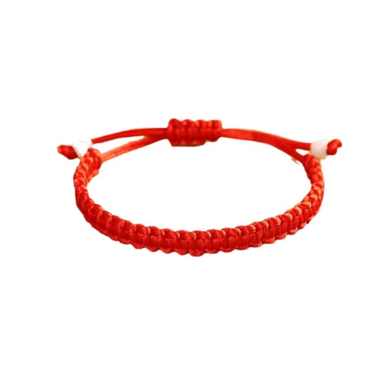 Red hand rope men and women hand-woven rope bracelet couple children's birth year red rope bracelet transfer red rope wholesale