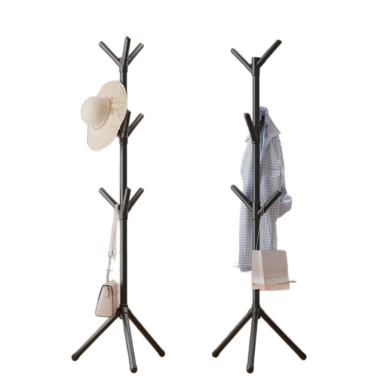 Southeast Asia Hot Sale Light Luxury Coat Rack Simple Floor Hanger Bedroom Hanger Single Rod Hat Rack for Hair