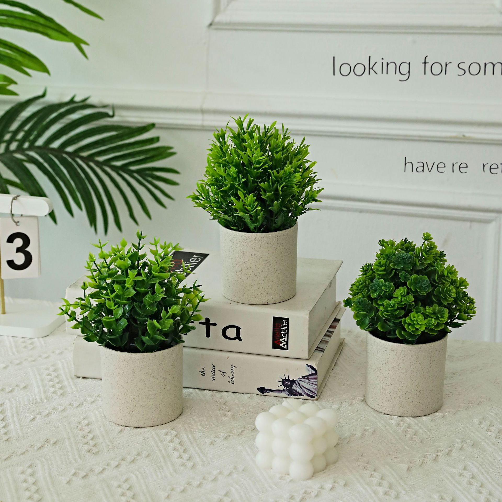 New Amazon hot-selling simulation green potted European fresh home furnishings factory decoration green wholesale