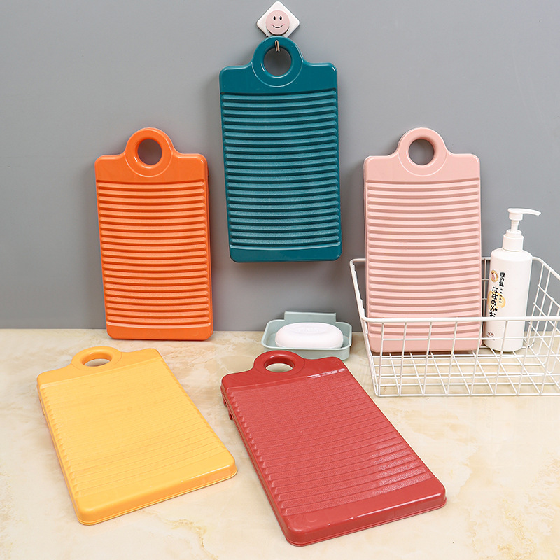 2113 Plastic Non-Slip Mini Small Washing Board Household Washing Clothes Hand Washboard Thickened Hand Washboard