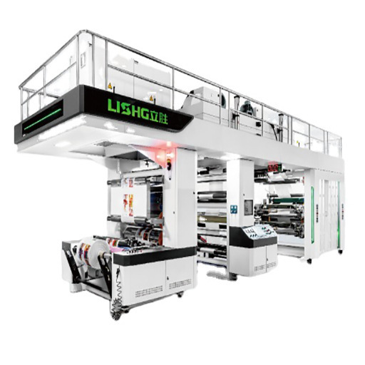 Сервоприводная флексографическая печатная машина, 4 цвета, высокая скорость печати на пленке