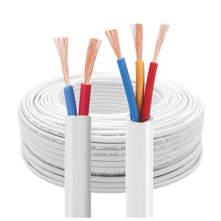 Wholesale National Standard White Cable 2-Core 3-Core 4-Core 1.5/2.5/4/6 Square Household Outdoor Round Sheath Soft