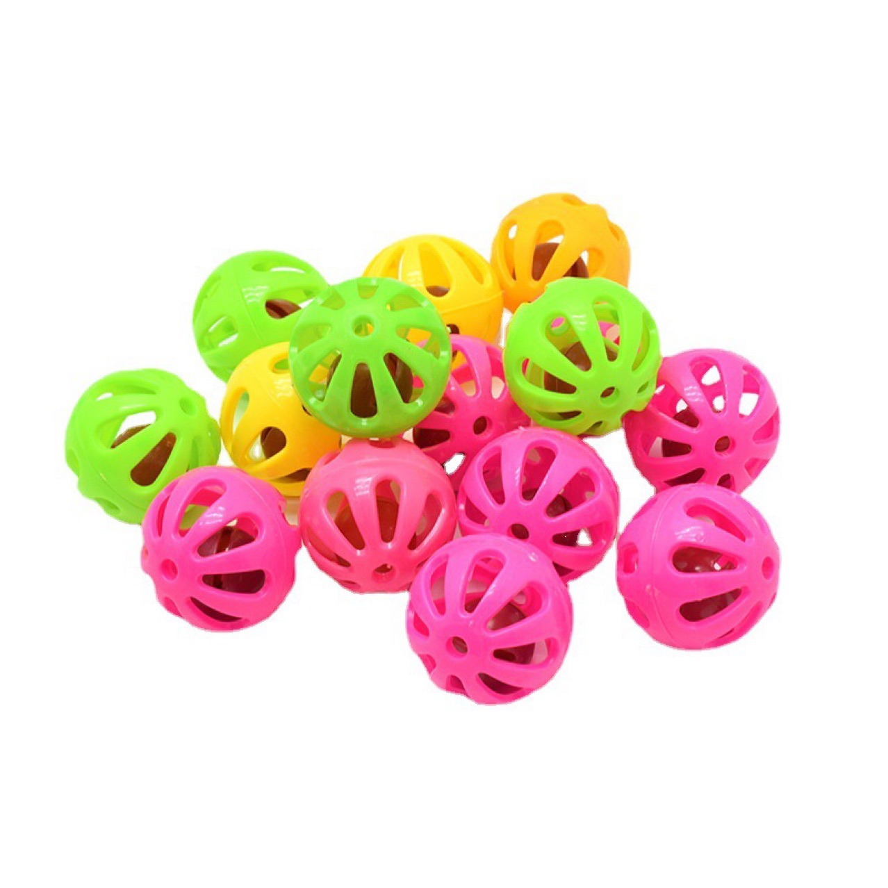 New 3.1CM plastic bell bell with shell monochrome yellow green orange rose red