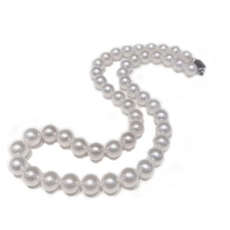 Natural Deep-Sea Pearl Gift Set Shell Necklace Jewelry Three-Piece Set Large Beads