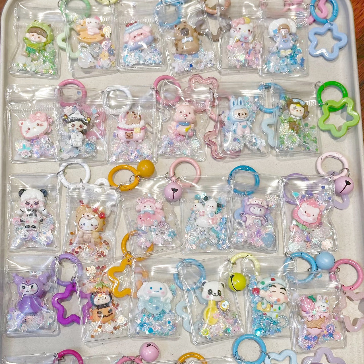 Shake Voice Live Explosions Cartoon Shake Music Waler Bag Keychain Cute Bag Pendant Hanging Ornaments Food Play Batch