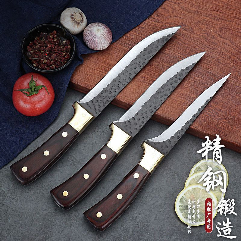 Нож мясника, острый разделочный нож для свинины, ручная ковка, нож для резки костей, специальный нож для разделки свинины, кухонный нож для убоя овец