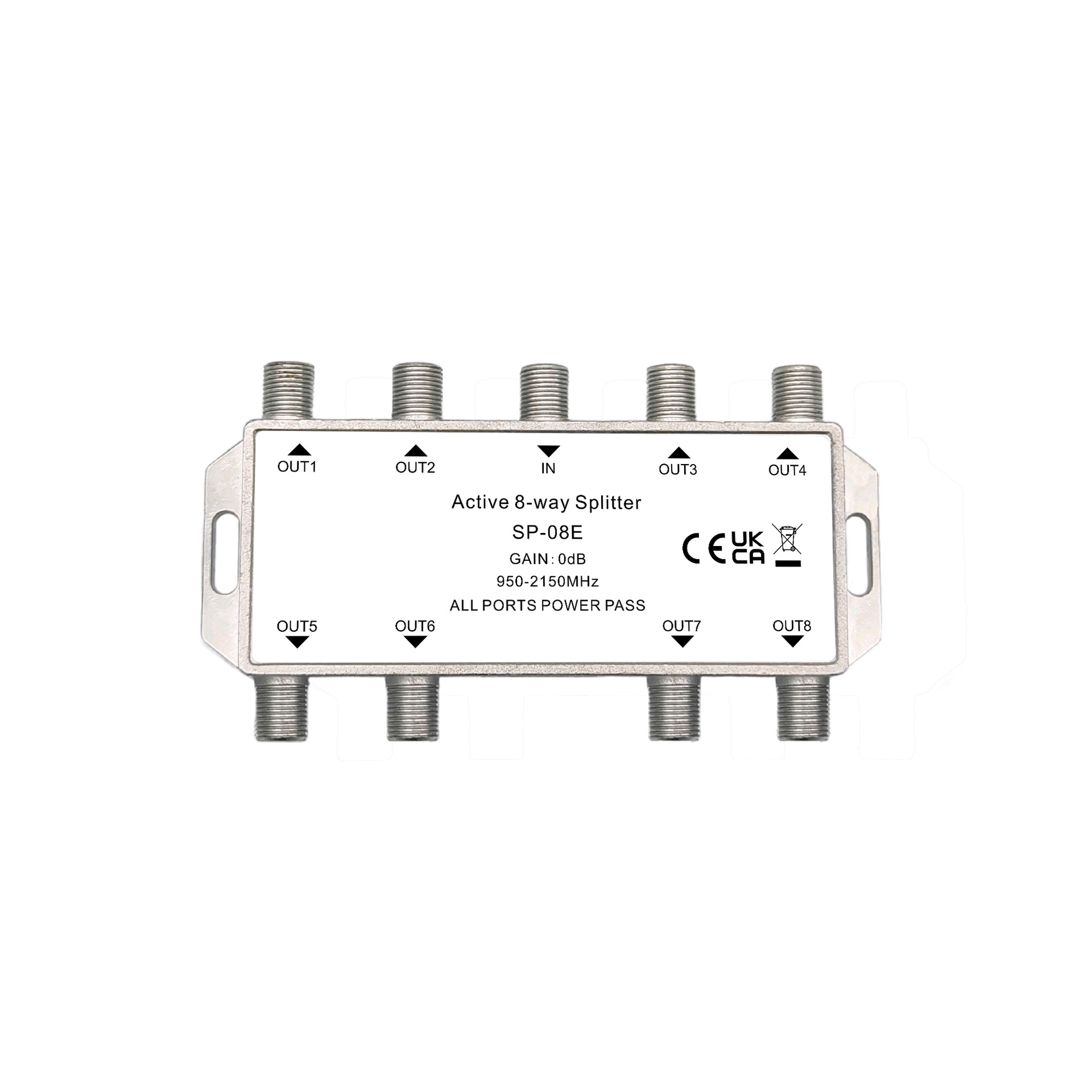 Активный 8-канальный сплиттер с усилением телевизионного сигнала активный восьмиканальный сплиттер Sp08E