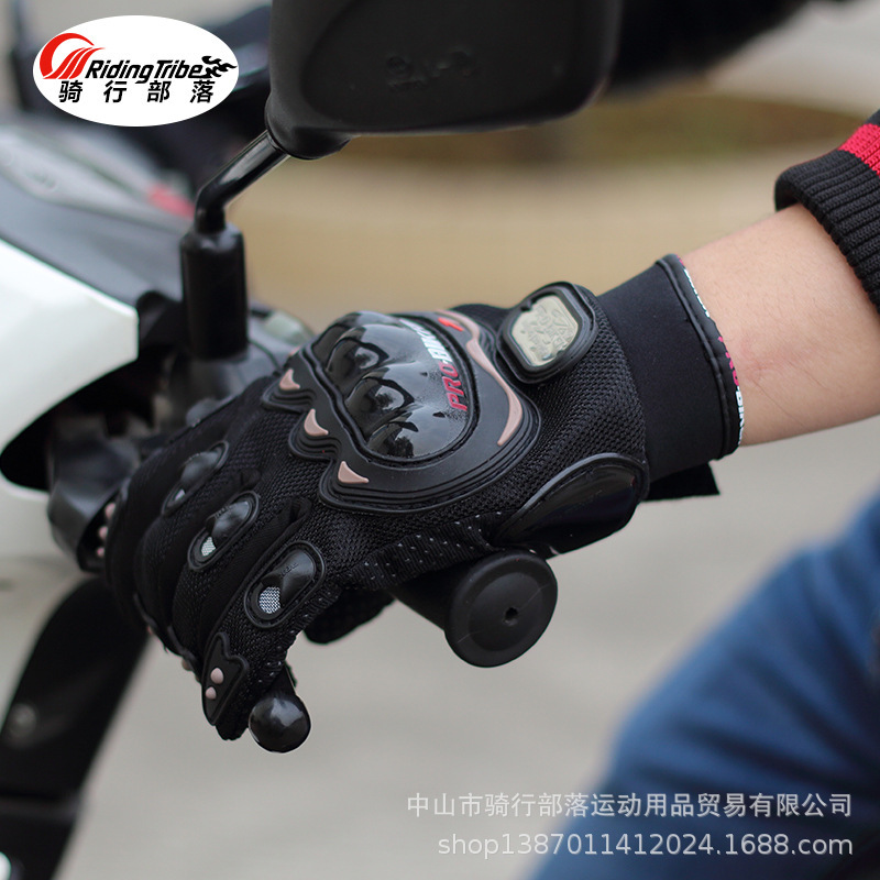 RidingTribe Touch Screen Gloves Drop-resistant Racing Gloves Summer Knight Motorcycle Gloves MCS-01C New