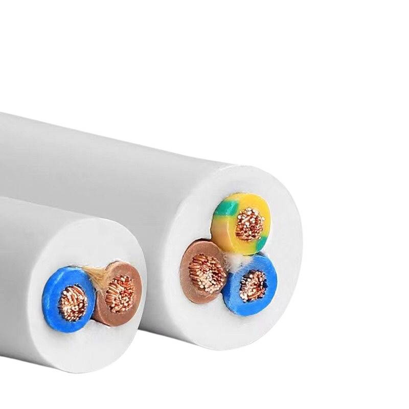 Wholesale National Standard White Cable 2-Core 3-Core 4-Core 1.5/2.5/4/6 Square Household Outdoor Round Sheath Soft