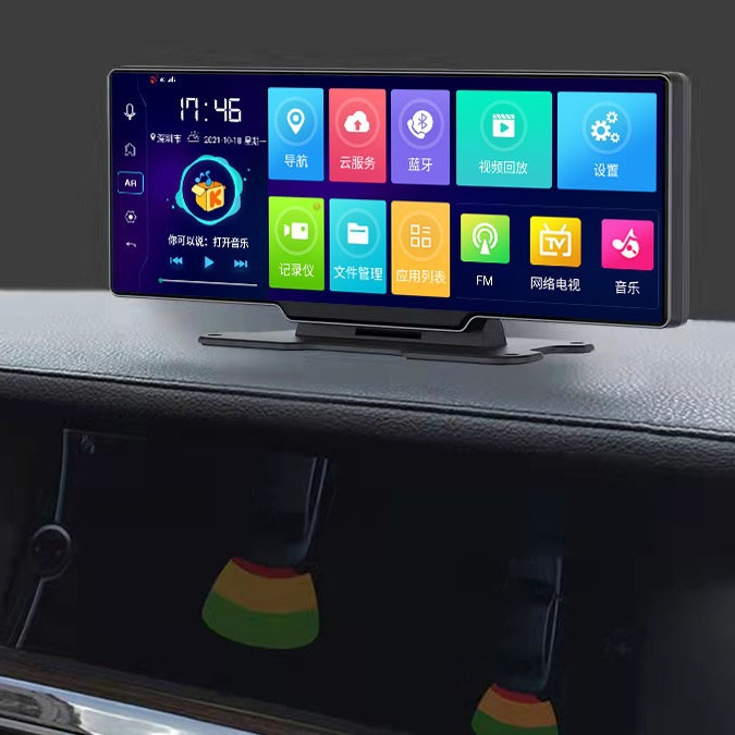 Cross-border new 4G Android Central control desktop HD driving recorder front and rear double recording intelligent navigation reversing image