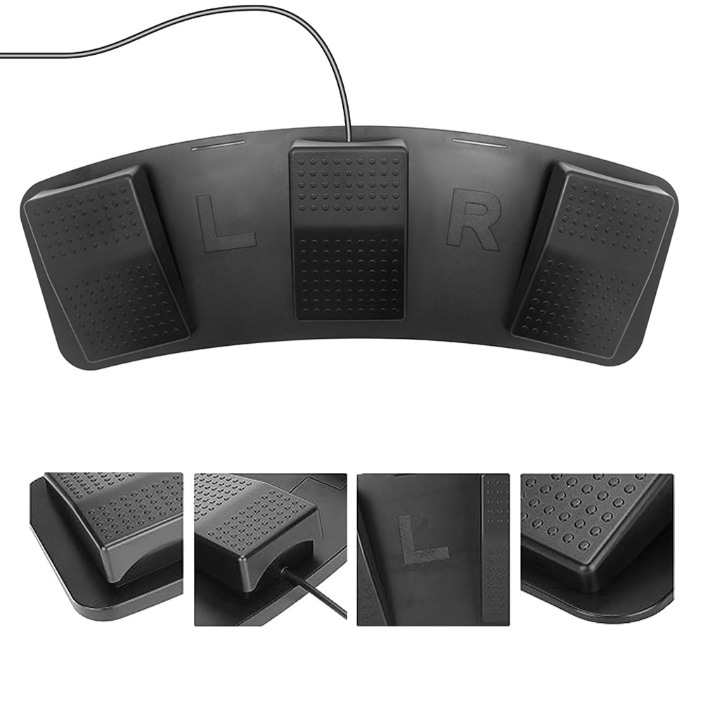 Hid USB Foot Switch 3-Position Plastic Foot Switch Fs3-P