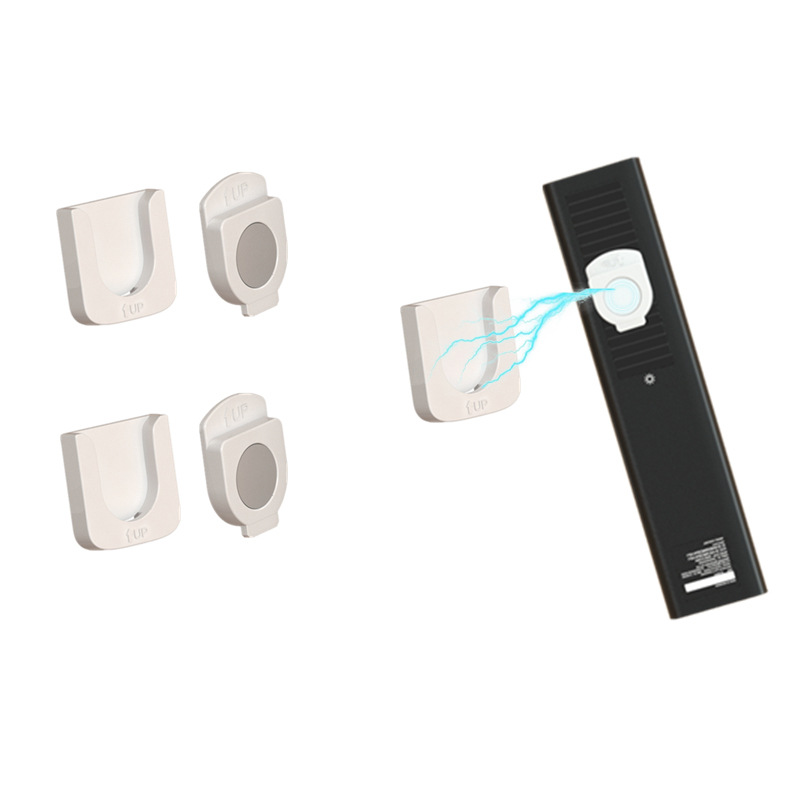 Cross-border new remote control magnetic hook strong paste wall-mounted TV air conditioner remote control storage bracket