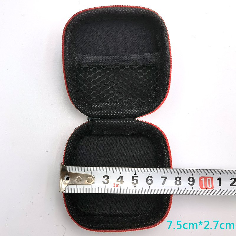 "Wholesale spot" data cable storage bag Bluetooth headset storage bag square coin purse