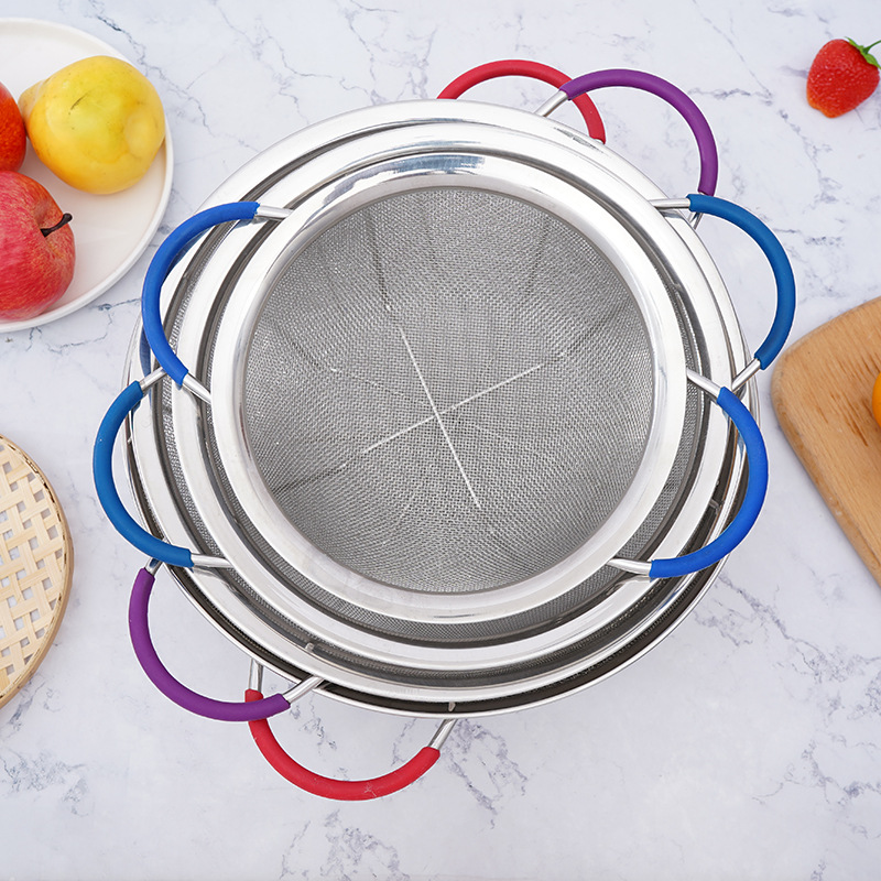 Круглая многофункциональная дренажная корзина из нержавеющей стали, сито для риса, оптовая поставка