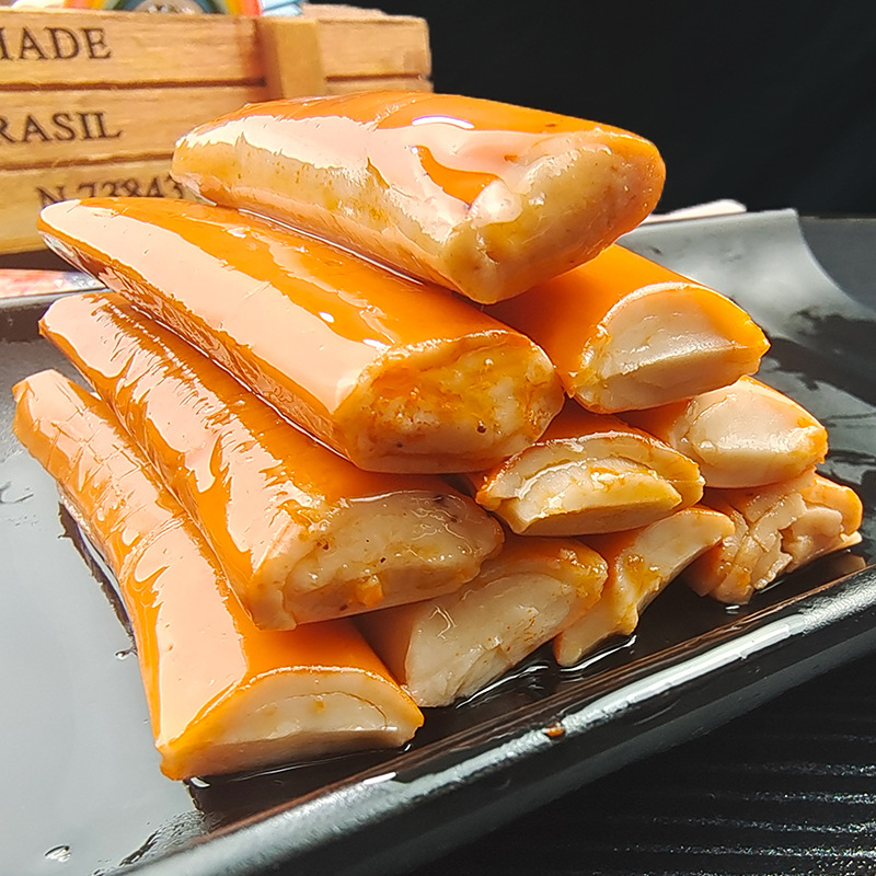 Individually Packaged Convenient Bags of Spicy Crab Sticks, Ready-To-Eat Seafood Delicacies, Bulk Selection of Premium Items