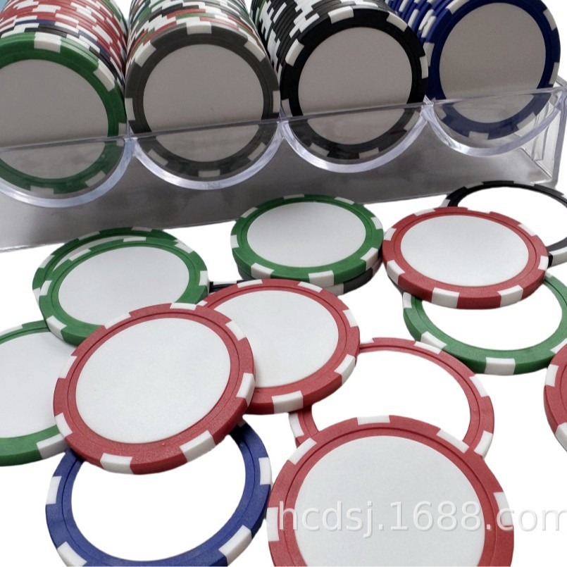 Factory Direct Sales Texas Hold'Em Eight-Bar Chip Coin Chess and Card Room Board Game Poker Chip Card 318 Model Golf