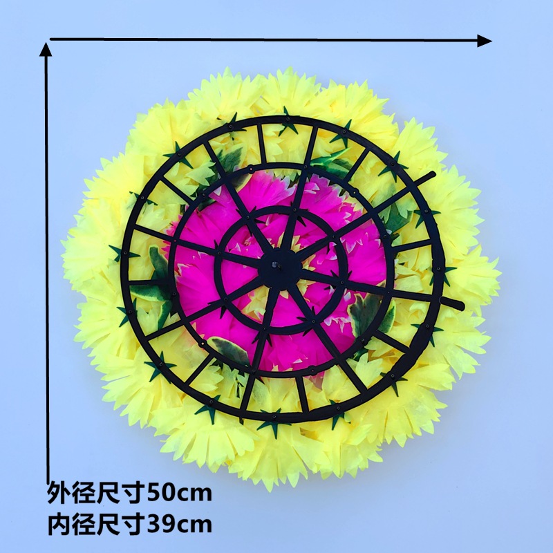 Tomb Sweeping Day Sacrifice Supplies Simulation Wreath Small Wreath Upper Grave Flower Tomb Sweeping Silk Flower Fake Flower Wreath Vine