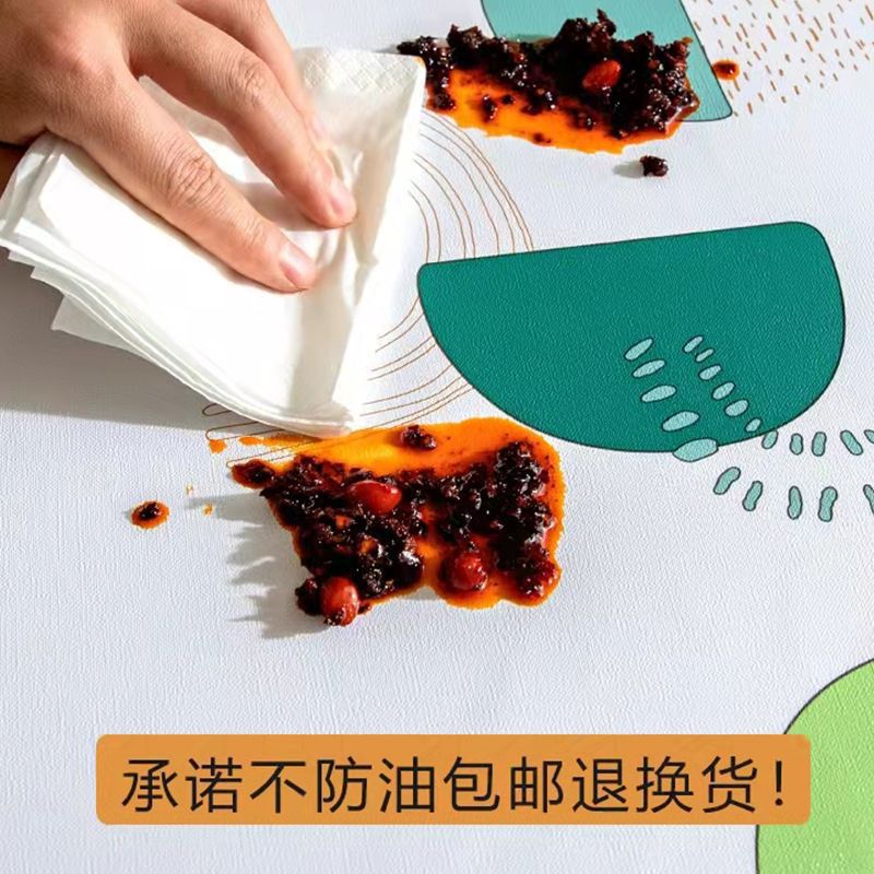 Disposable Tablecloth, Light Luxury, Waterproof, Oil-Proof, Thickened Rectangular Tablecloth, No-Wash Outdoor Camping Nordic Style