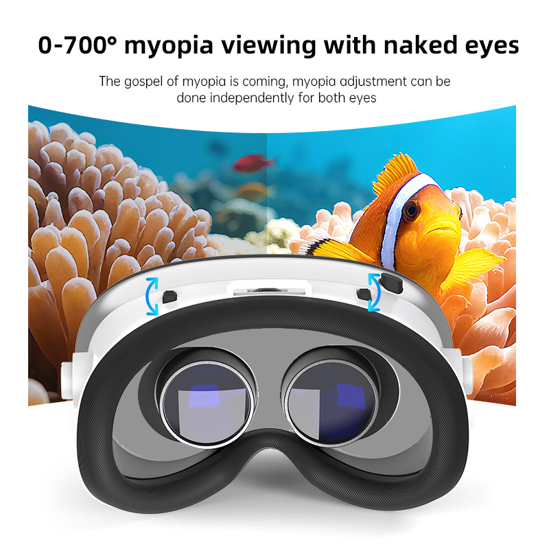 Vrshinecon Qianhuan G18E Headphone Version Vr Glasses Mobile Phone 3D Virtual Reality Helmet Large Screen Mobile Phone Box