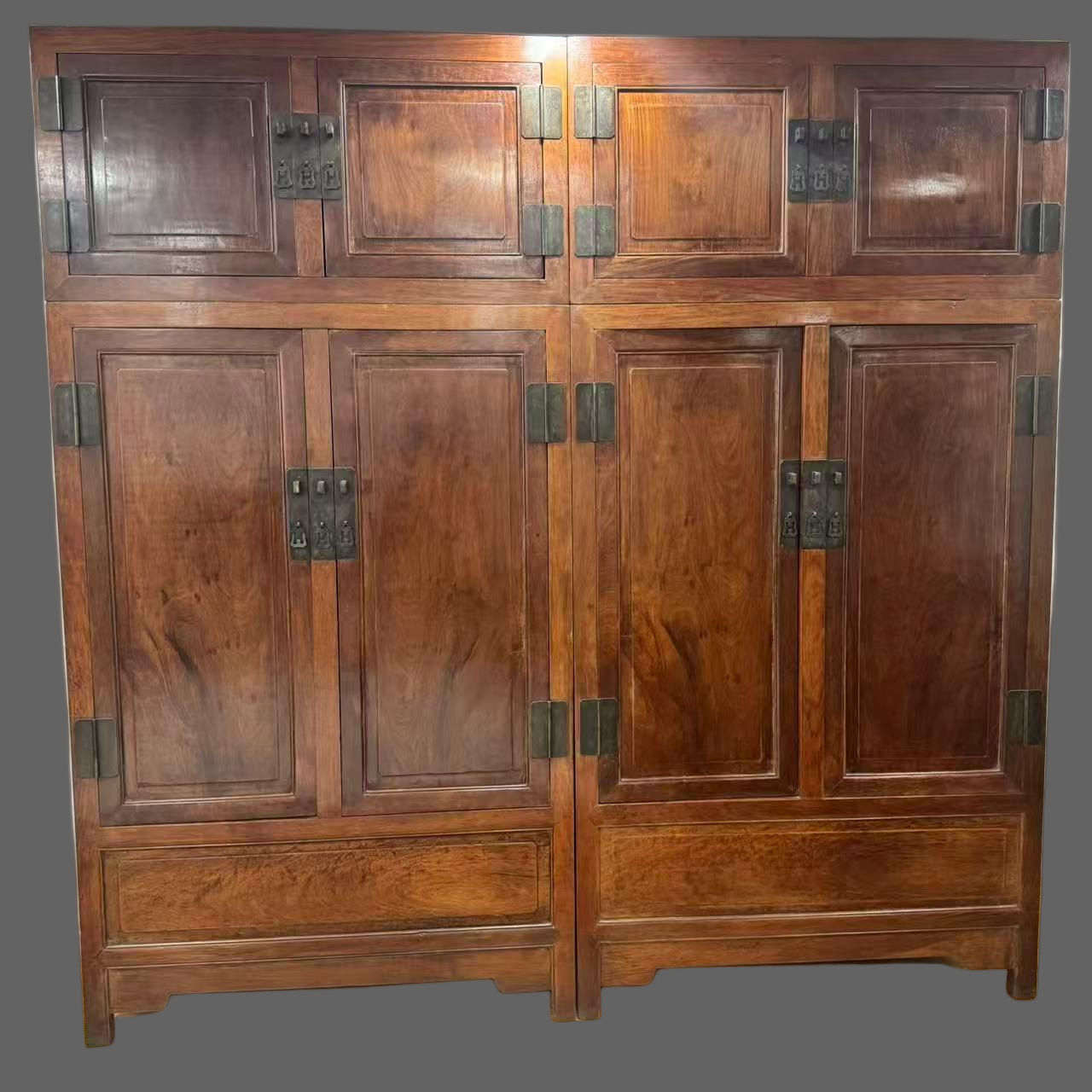 J97 шкаф с верхним ящиком из желтого розового дерева (115*56*229)