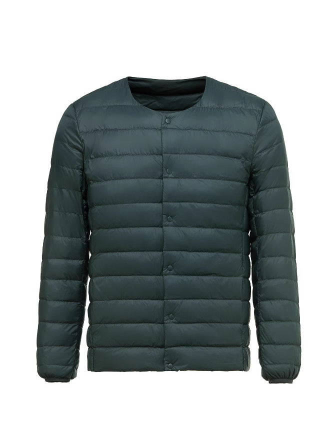 2025 New Lightweight Down Jacket Men's Round Neck Variable V-Neck Liner Down Jacket for Young and Middle-aged Interior