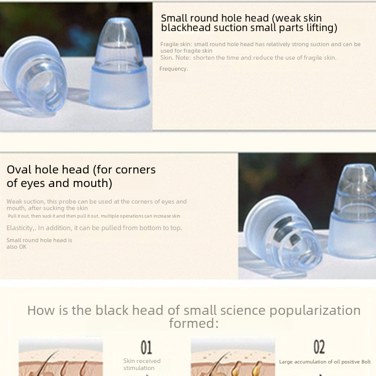 Factory direct sale microcrystalline blackhead removing instrument facial beauty pore deep cleaner electric blackhead suction instrument cross border