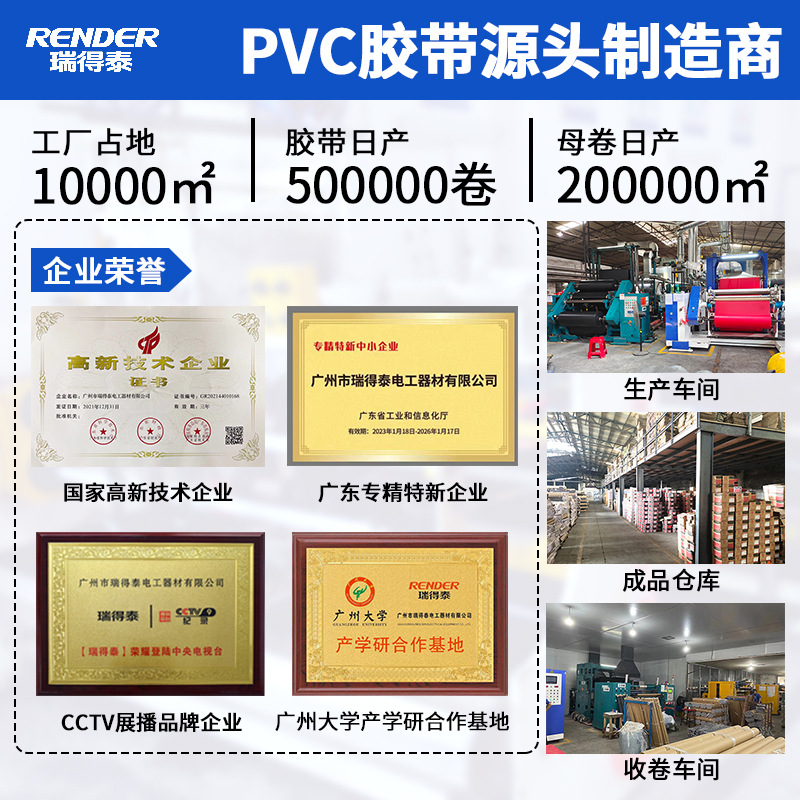 Electrical Tape 20m 18mm Black Automotive Wiring Harness Ultra-Thin High Viscosity Electrical Waterproof Tape Pvc Insulating Tape