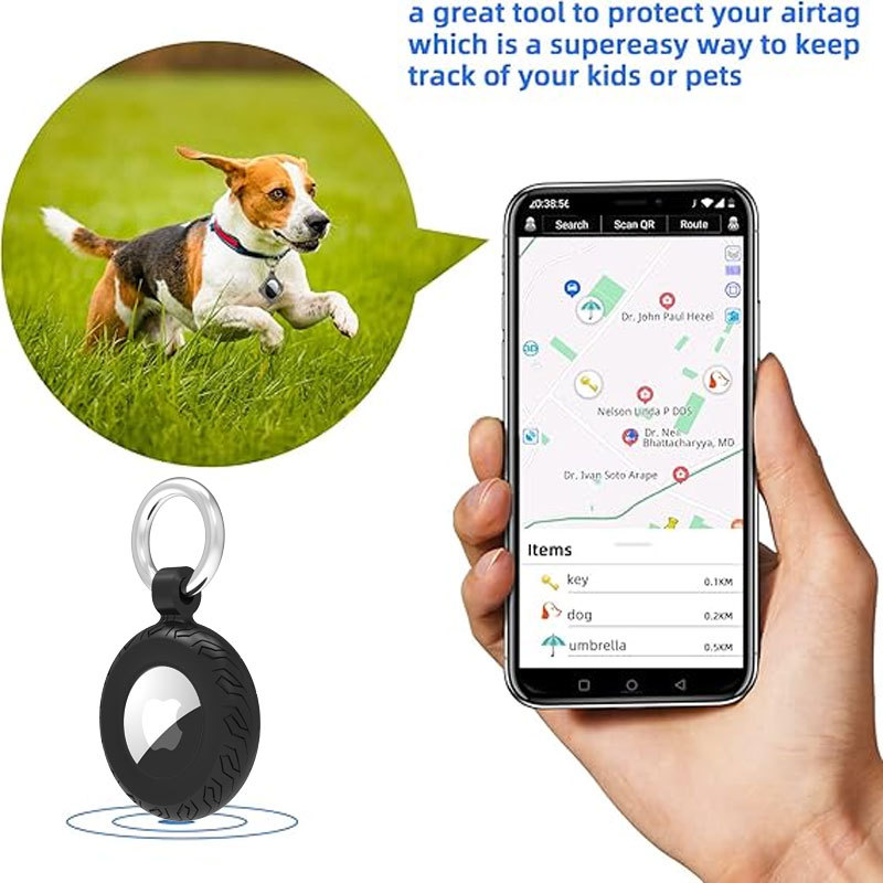 Cross-Border New Product Suitable for Apple Airtag Protective Case Apple Airtag Positioning Tracker Anti-Lost Protective Case