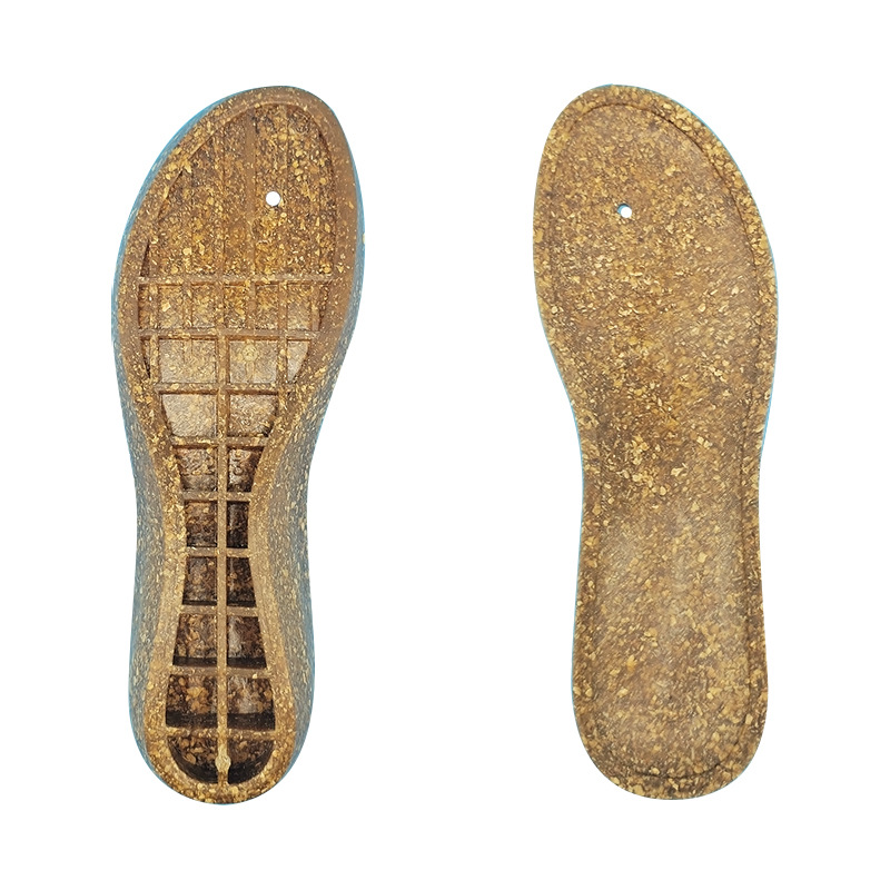 Factory Direct Sales of Wooden Sawdust Midsole with Internal Height Increase for Women's Wedge Heels