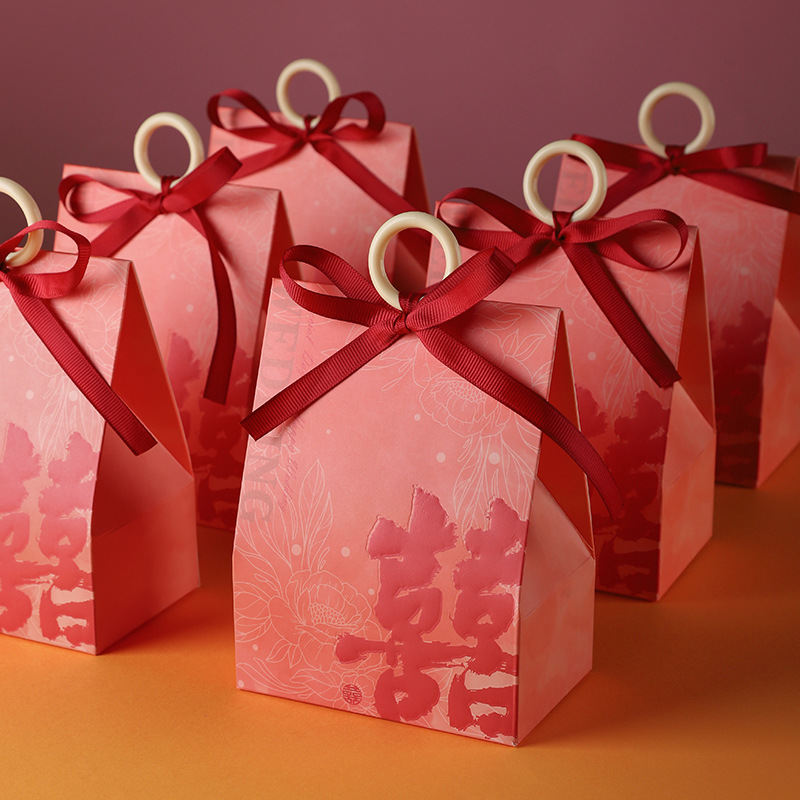 2025 New Wedding Candy Box Advanced Sense Niche Candy Gift Box Paper Box Empty Box Chinese Candy Bag