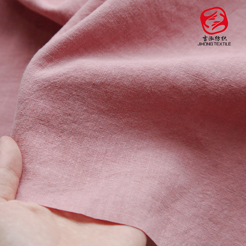 Tencel ramie fabric 160g plain shirt Tencel fabric sand wash linen dress pants ramie fabric