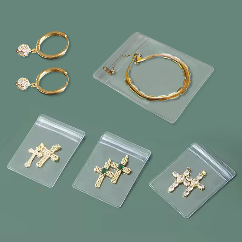 ПВХ пакет с застежкой для подарков, прозрачная упаковка для ювелирных изделий, многоразмерный пакет для хранения