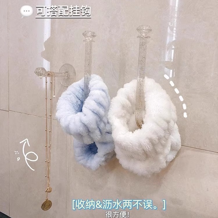 Face Wash Wristband, Absorbent to Cuffs, Sports Sweat-Wiping Bracelet, Sweat-Absorbent Sleeves, Wash-Proof and Moisture-Proof Sleeves, Hair Care Hoops