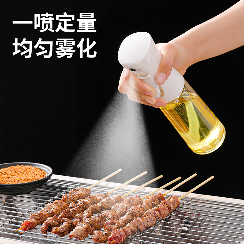 Kitchen Household Cooking Oil Spray Pot Outdoor Barbecue Press Atomizing Spray Bottle Food Grade Seasoning Bottled
