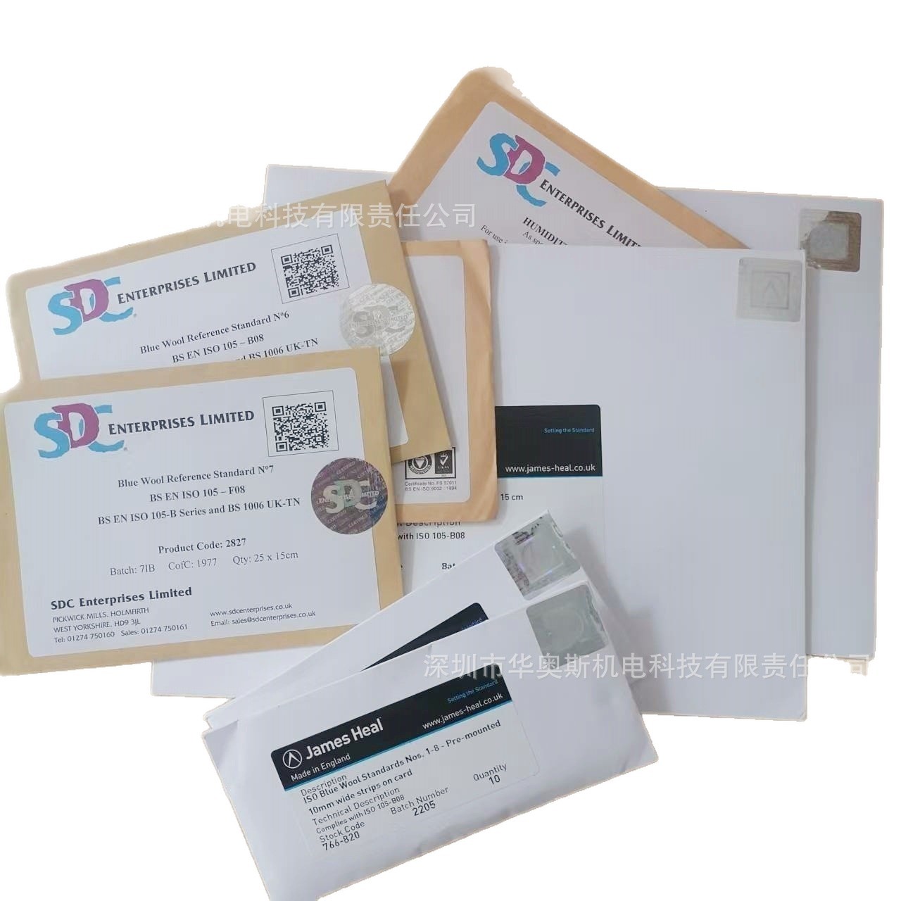 Sdc Sun-Dried Blue Wool Sdcbluewool Level 1-8 Sun-Dried Fastness Test Special Rating Standard