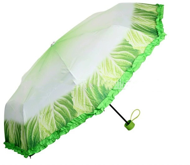 Креативный зонт-капуста, 30% складной, УФ-устойчивый, легкий, модный, красивый зонт