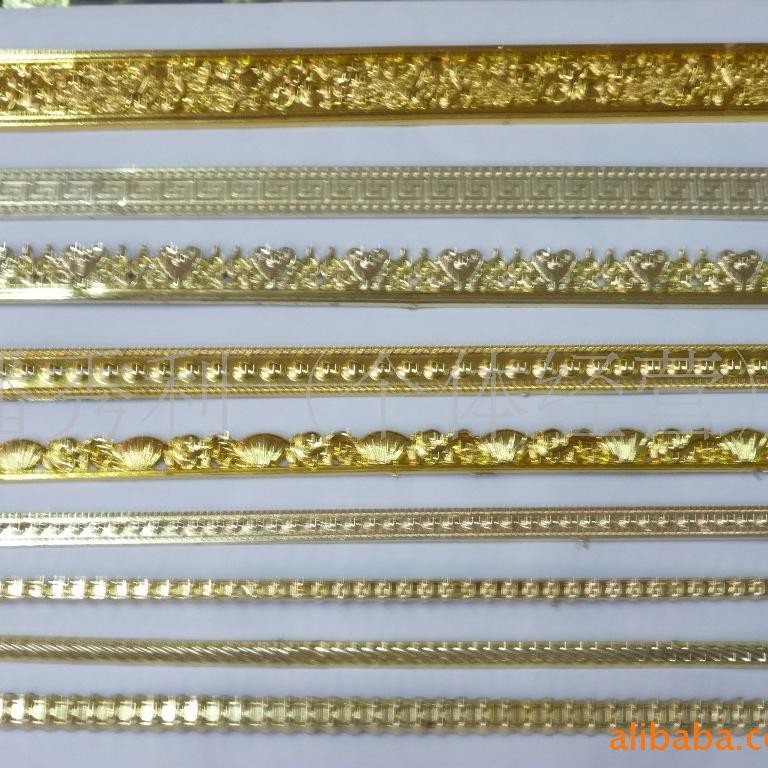 Поставка высококачественных полос для рамок, пластиковые золотые полосы, декоративные полосы для упаковочных коробок