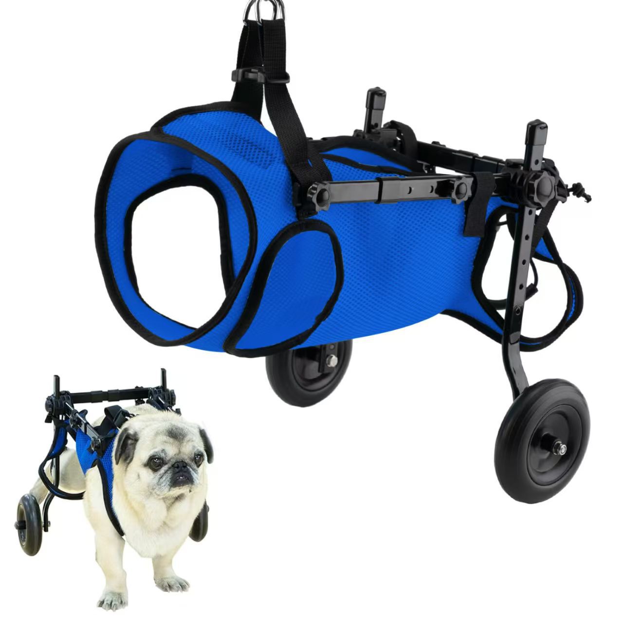 Cross-Border New Pet Wheelchair Dog Rehabilitation Walking Auxiliary Cart Moped Pet Pet Dog Scooter