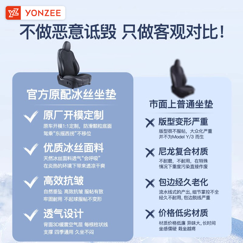 Yz подходит для новой версии Tesla Model Y/3 подушка для сиденья