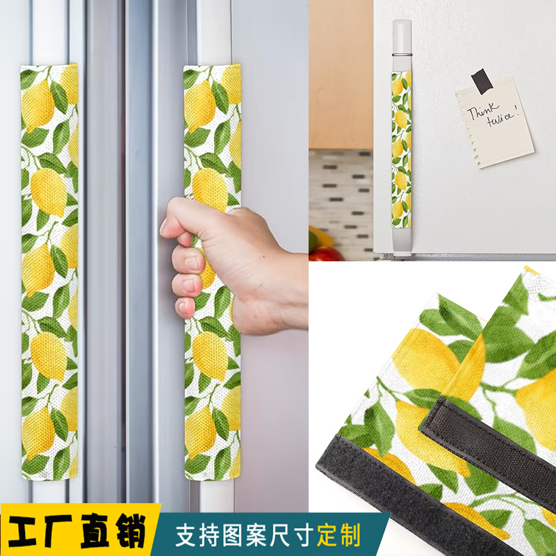 Новые перчатки с лимонным медом для ручек холодильников, духовок и микроволновых печей, защищающие от ожогов и грязи