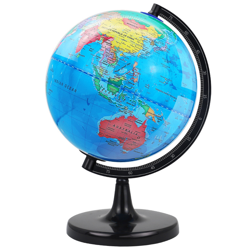 Manufacturer Wholesale Pure English Plastic Bottom Globe 20cm Teaching Luminous 32cm Large Cross-Border E-Commerce Exclusive Supply