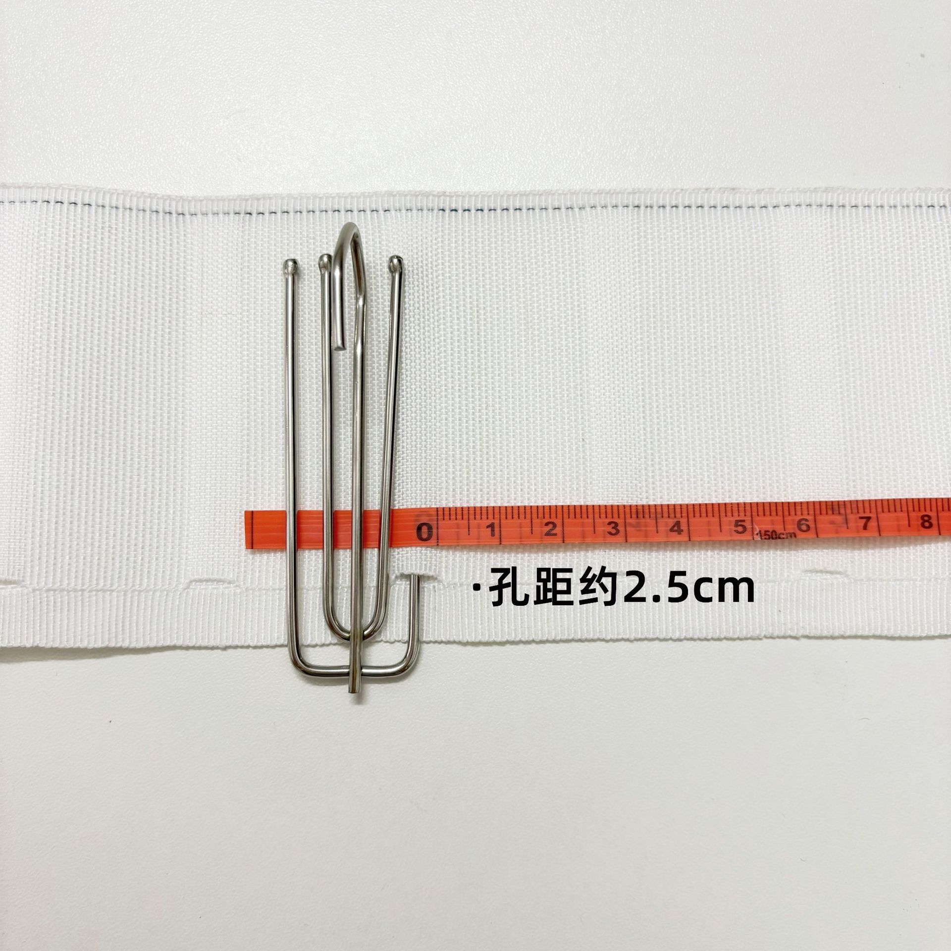 Factory in stock Cotton Curtain Cloth with Accessories Hook White Cloth Headband Lining Belt Thickened Curtain Four Claw Hook Cloth Belt