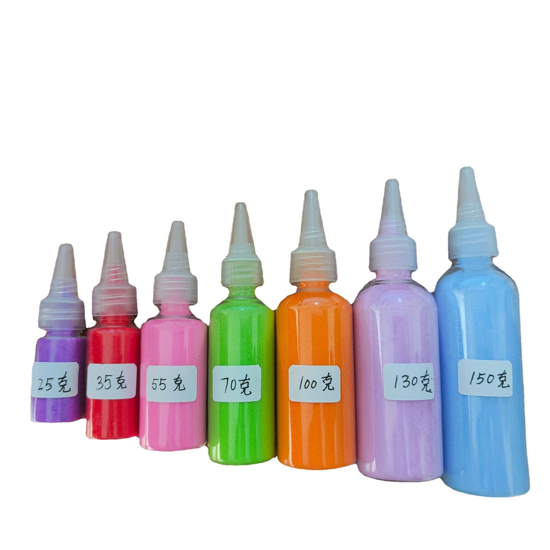 Bottled colored sand sand painting hourglass dyed colored sand children's sand painting diy Bottled colored sand multiple grams