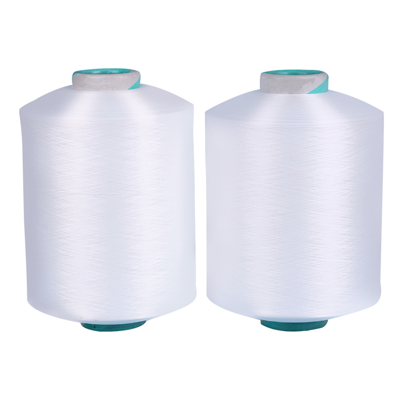Manufacturers supply White 300D polyester low elastic network filament for knitting woven ribbon universal DTY