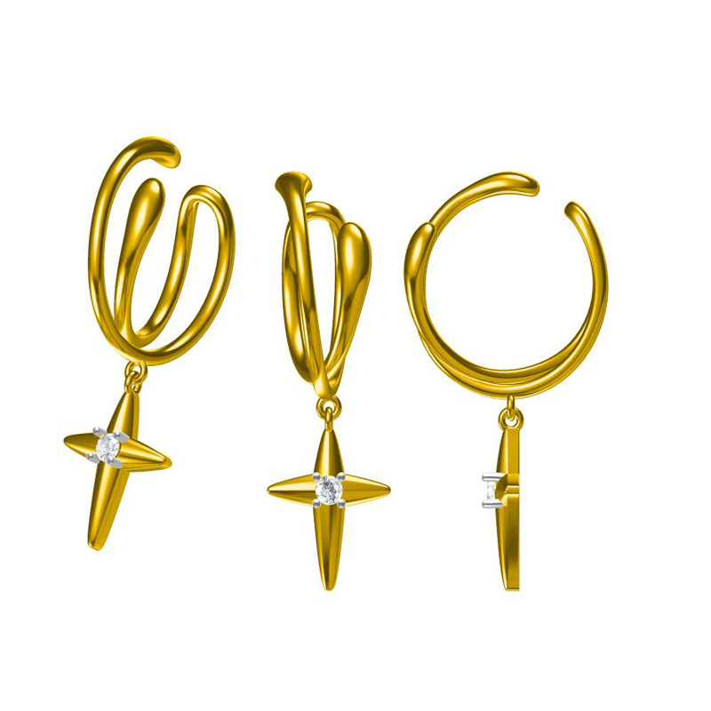 Customized Earrings, Earrings, Men's Ear Clips, Ear Wires, Sample Plate Processing, Custom-Made Earrings and Ear Hooks, Manufacturers Make Goods According to Drawings